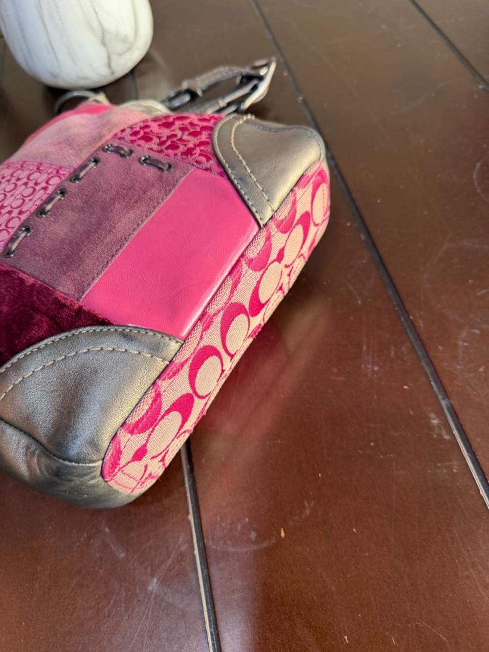 Coach Pink Soho SIgnature Canvas
Patchwork PINk Shoulder Bag - Picture 5 of 15